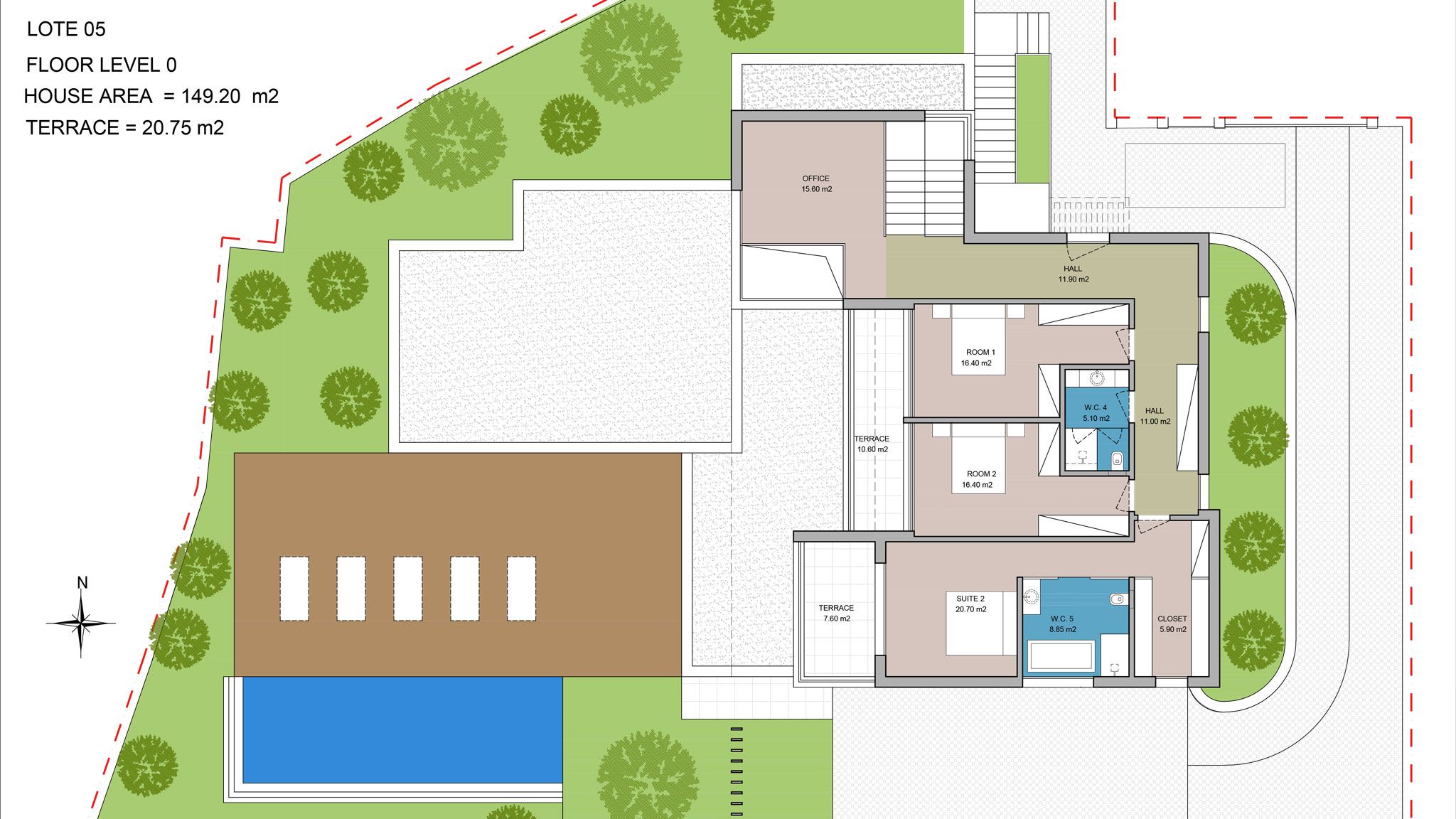518 Plan house 5 upper floor