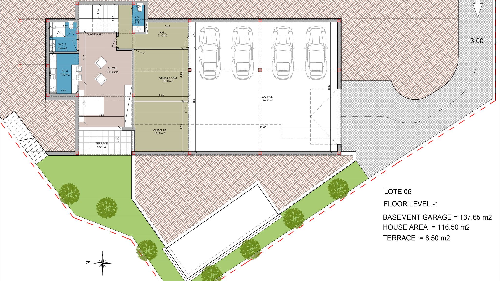 518 Plan house 6 upper floor